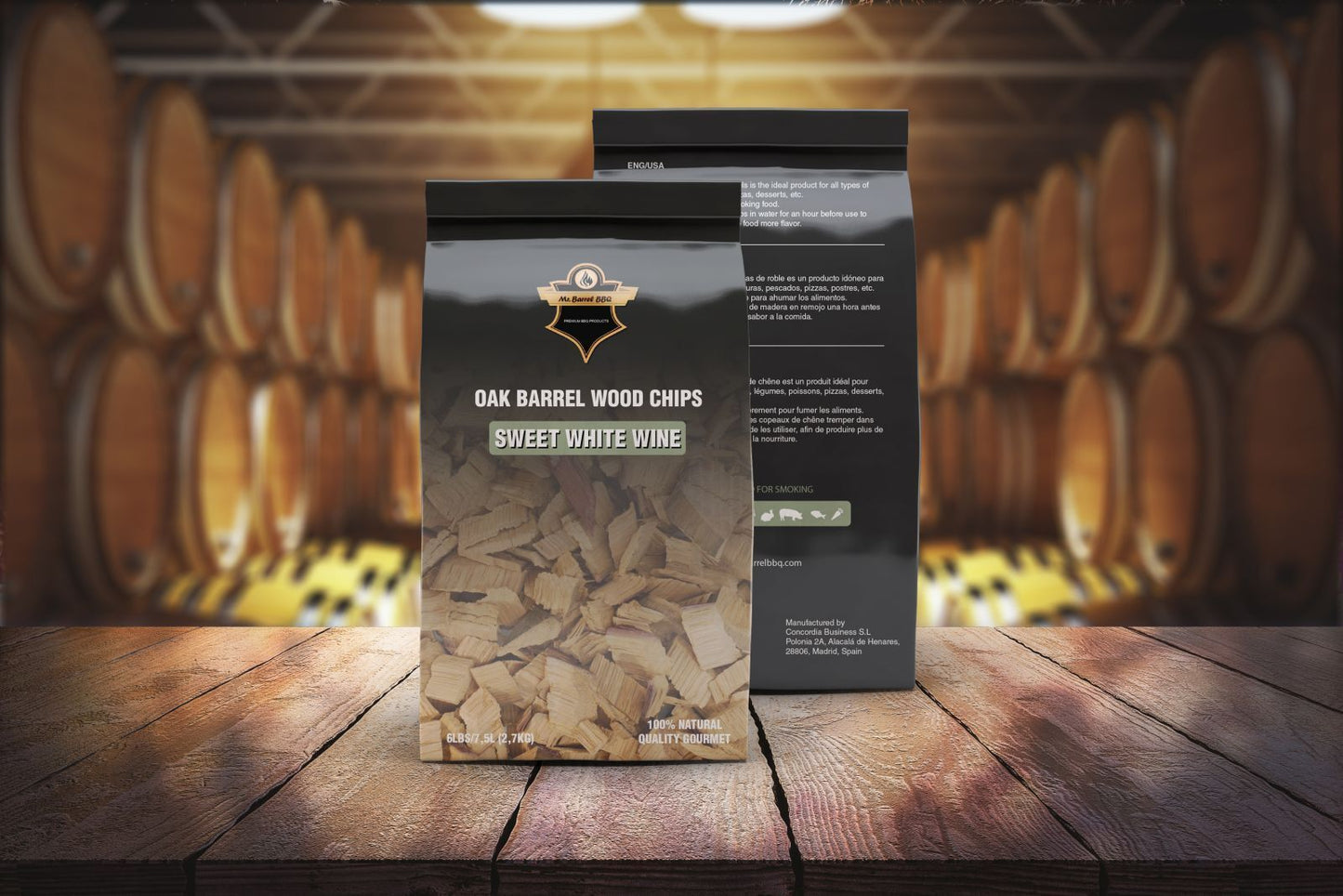 Räucherchips Weißwein süß 2,7 Kg