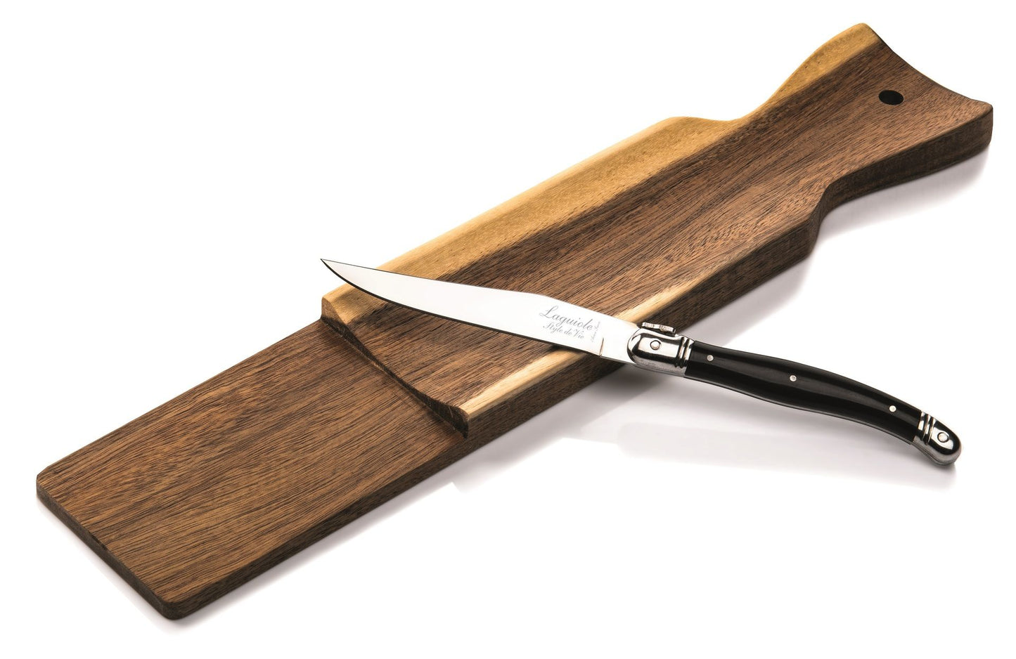 Wurstbrett mit Messer black