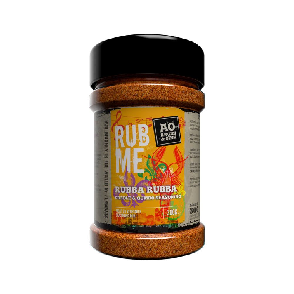 🎷🔥 Angus & Oink Rubba Rubba – Deep South Cajun Dust | 200 g Jazz im Smoker. Groove auf dem Grill. Geschmack aus dem Deep South.
