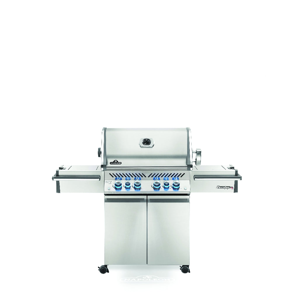 Napoleon Prestige PRO™ 500-3 – Premium-Edelstahl-Gasgrill mit SIZZLE ZONE™, Infrarot-Heckbrenner & Drehspieß-Set