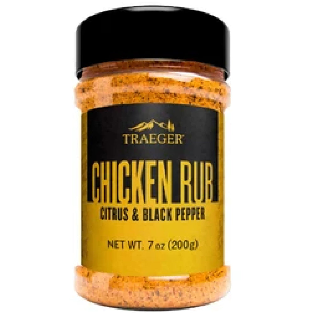Traeger Chicken Rub Citrus & Black Pepper , Gewürz 200g Streudose