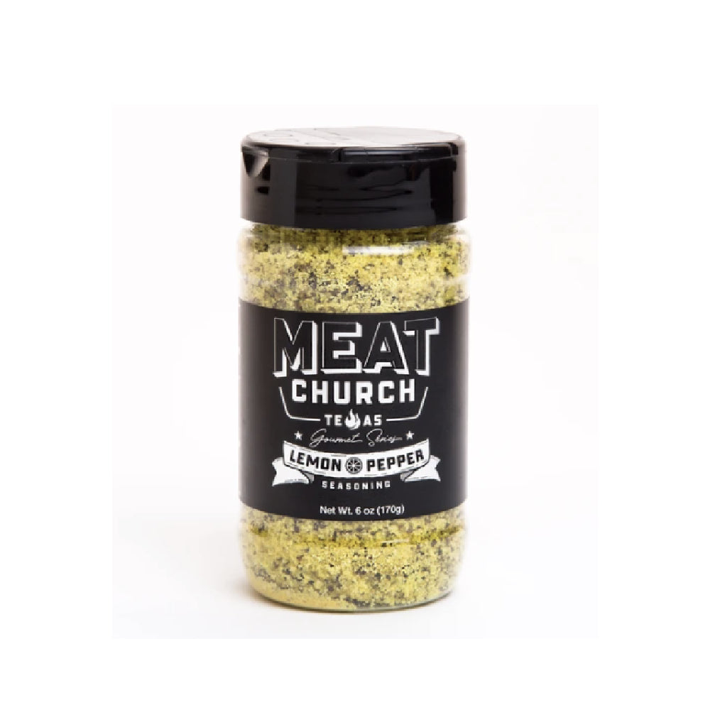 🍋🔥 Meat Church Lemon Pepper BBQ Rub | 170 g (6 oz) Frisch. Würzig. Zitronig. – Der meistgewünschte Rub der Meat-Church-Community