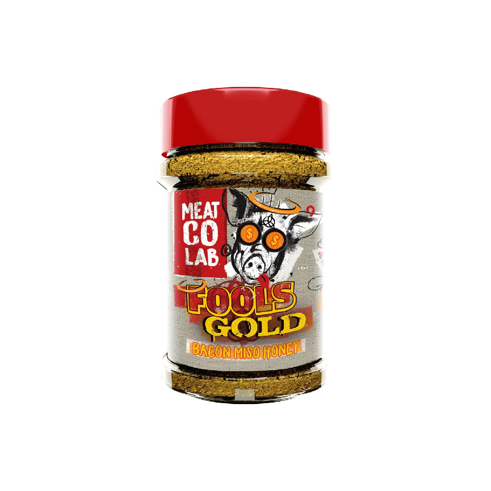 🥓✨ Angus & Oink Fool’s Gold BBQ Rub – Umami Power mit Speck, Miso & Honig für Pork & Chicken (220 g)