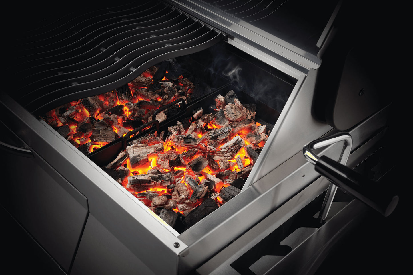 Holzkohlegrill, Edelstahl Pro605