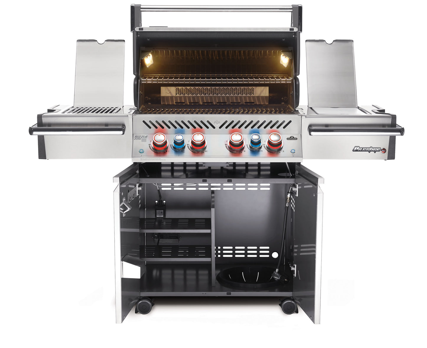 Napoleon Prestige PRO™ 500-3, Edelstahl inkl. Drehspieß-Set
