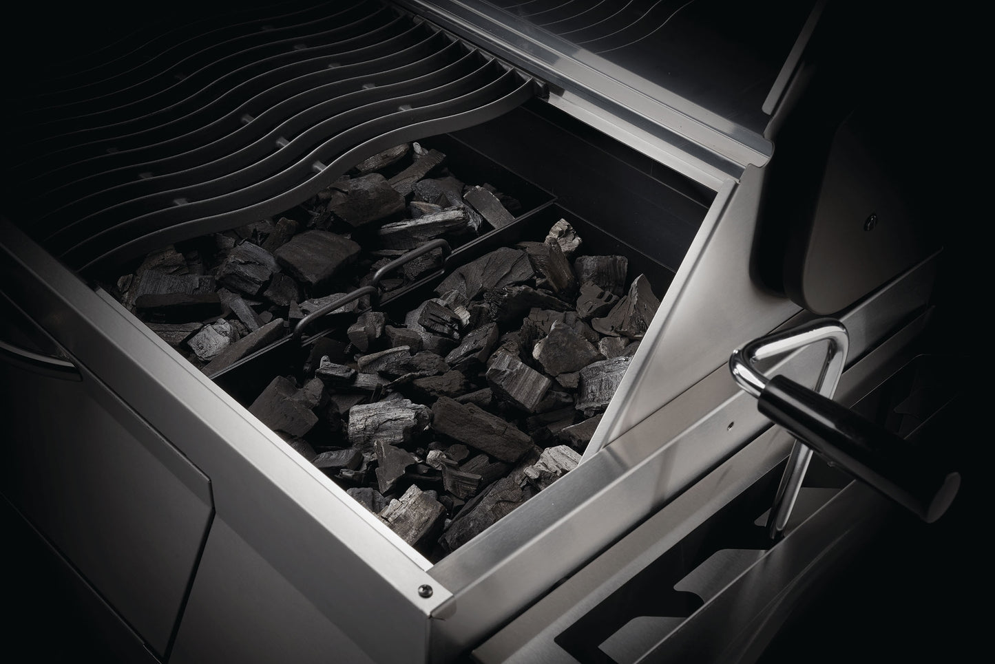 Holzkohlegrill, Edelstahl Pro605