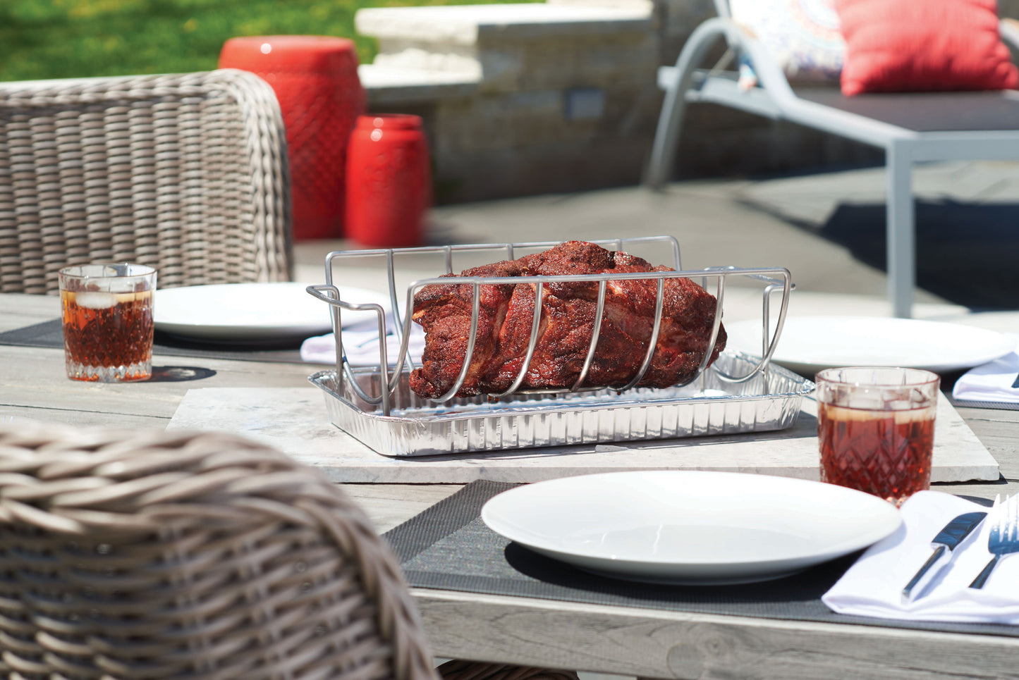 Edelstahl Spare Rib- / Braten-Halter