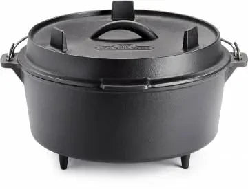 Gußeisen Dutch Oven mit Deckel, Ø 28cm, 6 Liter