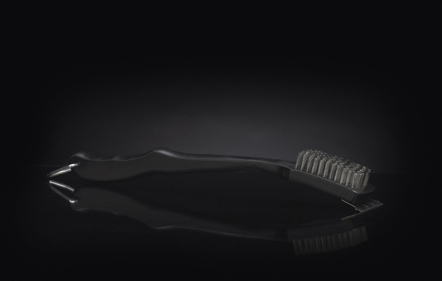 Napoleon Edelstahl-Grillbürste mit Holzgriff | 46 cm | Profi-Reinigungsbürste für Edelstahlroste