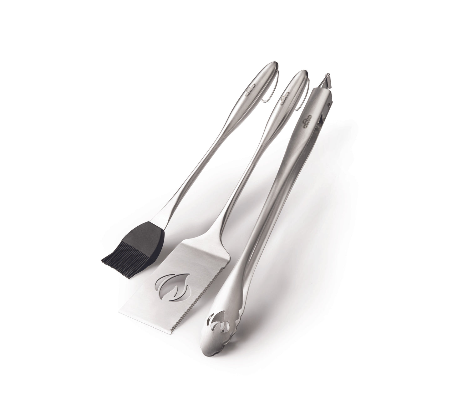3teiliges Grillbesteck-Set aus Edelstahl