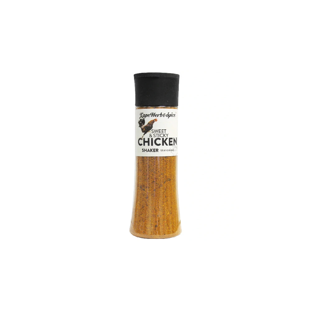 Cape Herb & Spice Sweet & Sticky Chicken Shaker – Süß-würziges Hähnchengewürz (275 g)