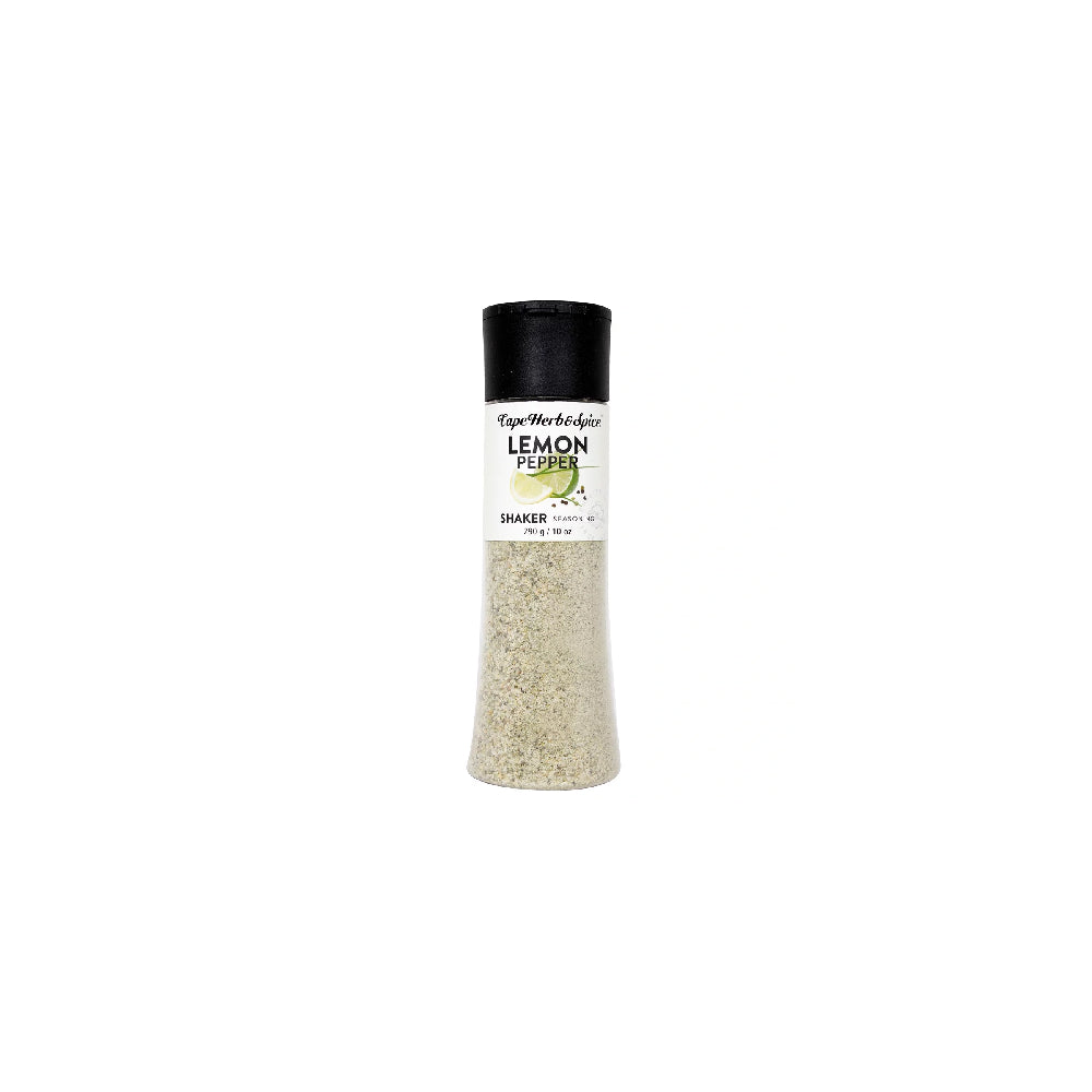🍋 Cape Herb & Spice Lemon & Black Pepper Shaker – Frische Würze mit Zitrusnote (290 g)