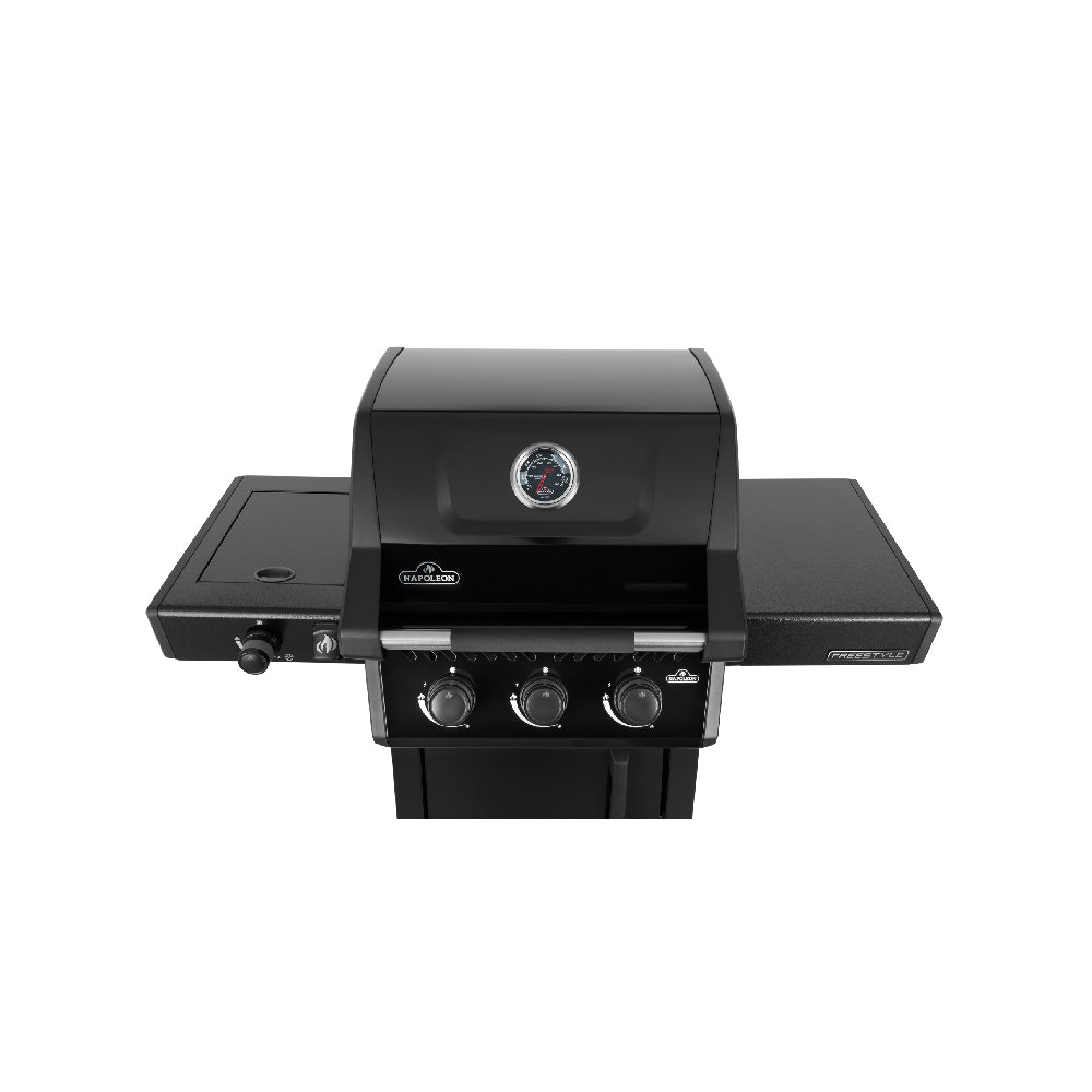 🔴 NEU – Saison 2026 – Napoleon Freestyle™ 365 mit Seitenbrenner (Kochfeld) – Kompakter Premium-Gasgrill mit 3 Edelstahlbrennern (15 kW)