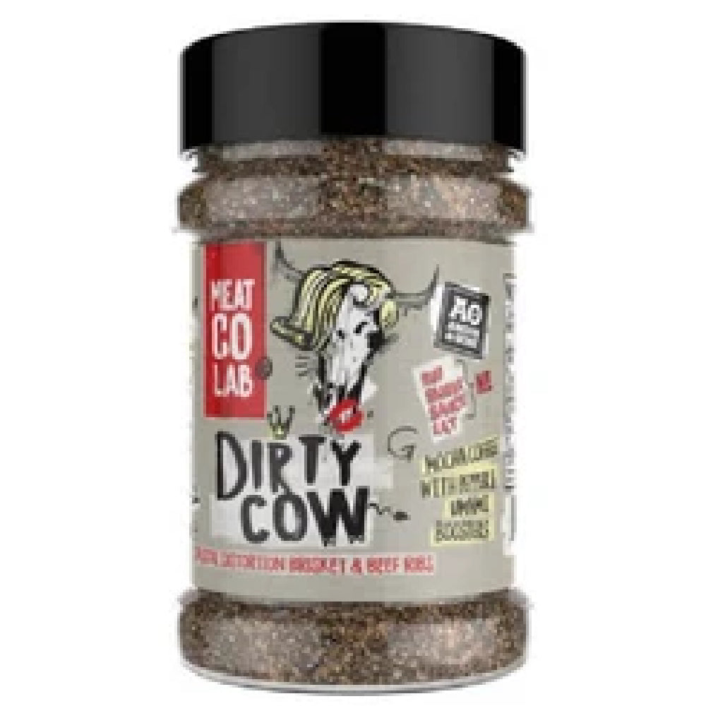🥩🔥 Angus & Oink Dirty Cow BBQ Rub – Premium Beef Rub mit Kaffee & maximaler Bark für Brisket & Ribs (220 g)