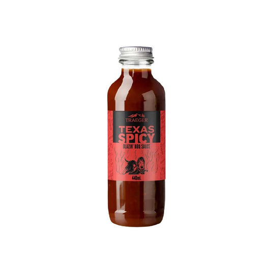 Traeger Texas Spicy Blazin' BBQ Sauce 440 ml Glasflasche