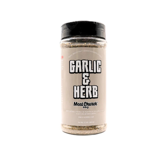 🔥 Meat Church Garlic & Herb – Gourmet Rub | 340 g (12 oz)  Knoblauch & Kräuter auf Championship-Niveau – der Allrounder für Grill, Küche & Brot