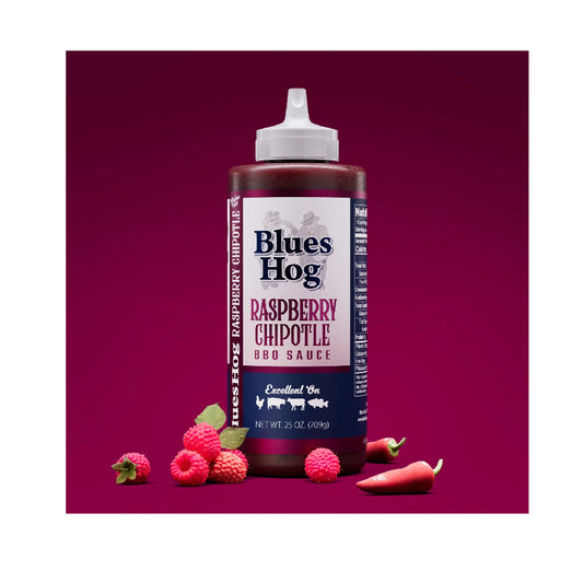 🍓🌶️ Blues Hog Raspberry Chipotle BBQ Sauce – Fruchtige Süße trifft rauchige Schärfe Quetschflasche 709 g