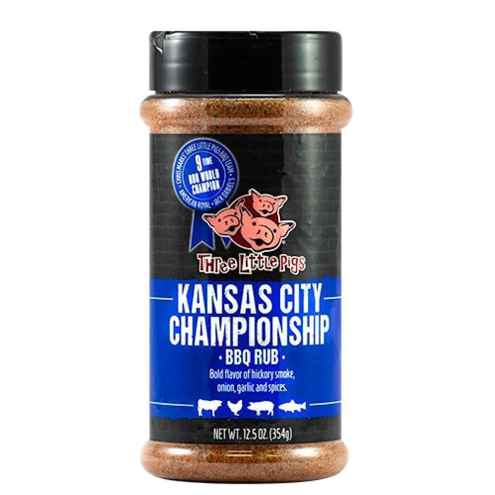 🏆🔥 Three Little Pigs Championship BBQ Rub – Champion-Würze. Hickory-Kick. Geschmack ohne Kompromisse. | 354 g