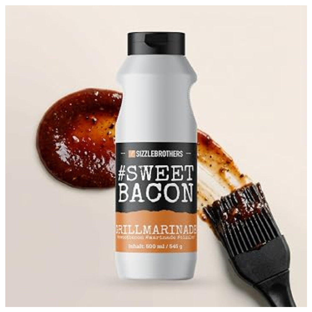 🥓 SizzleBrothers Sweet Bacon Marinade 500 ml – rauchig-süßer BBQ-Geschmack  BACON-KICK FÜR DEIN NÄCHSTES BBQ!