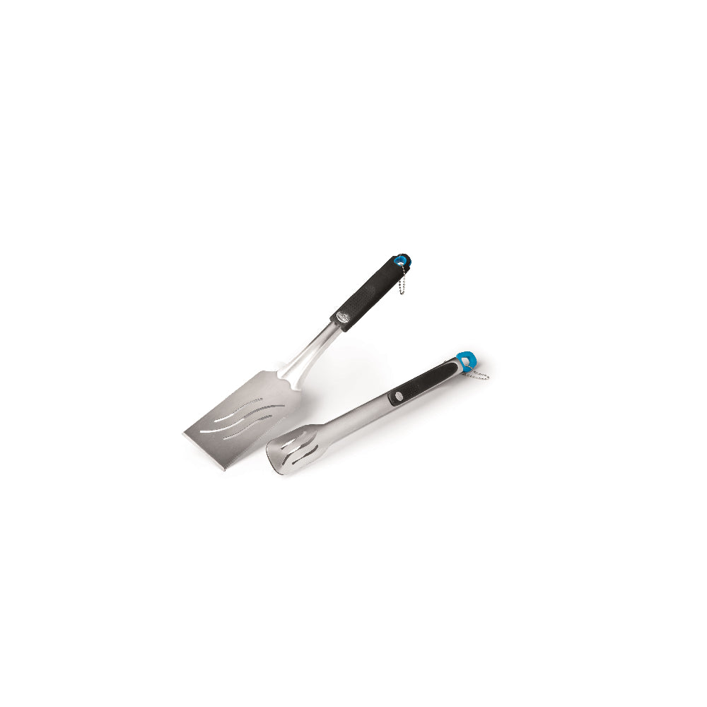 Napoleon 2-teiliges Grillbesteck-Set – Grillzange + Profi-Wender (Edelstahl)