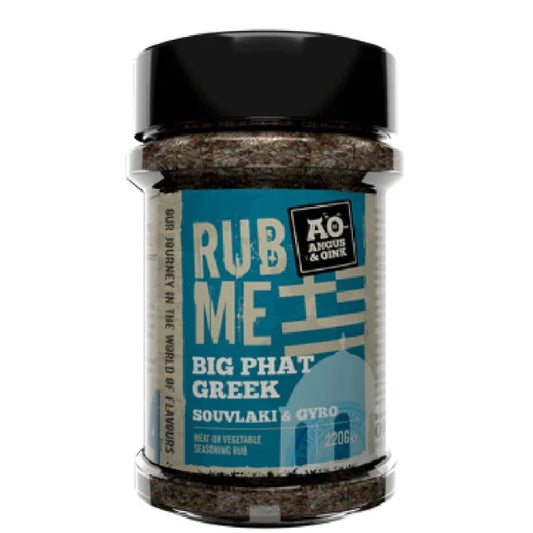 🇬🇷🔥 Angus & Oink Big Phat Greek – Greek Style BBQ Rub | 220 g  Urlaub im Smoker. Sonne auf dem Grill. Griechenland auf der Zunge.