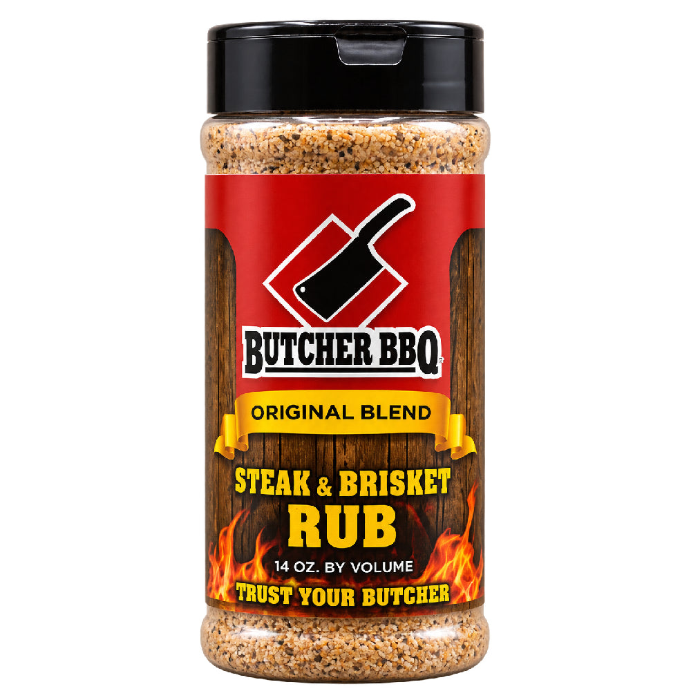 🥩🔥 Butcher BBQ Steak & Brisket Rub – Texas-Style SPG Power für Steak, Brisket & BBQ | 396 g