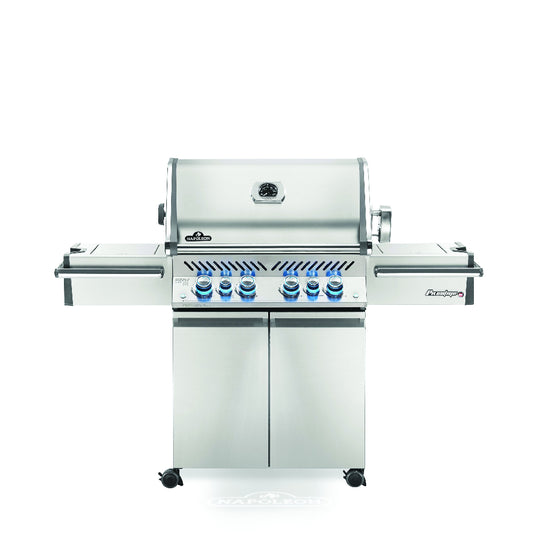 Napoleon Prestige PRO™ 500-3 – Premium-Edelstahl-Gasgrill mit SIZZLE ZONE™, Infrarot-Heckbrenner & Drehspieß-Set