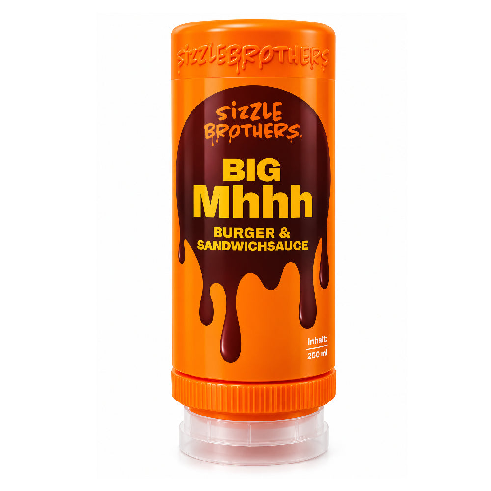 🍔 Sizzle Brothers Big Mhhh Burger & Sandwichsauce 250 ml – cremiger Burgergenuss  DEIN LIEBLINGSBURGER BEGINNT MIT DER PASSENDEN SAUCE!