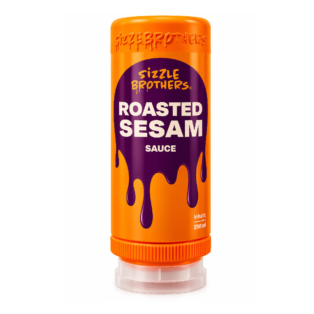 🥢 Sizzle Brothers Roasted Sesam Sauce 250 ml – cremig-nussiger Genuss  ASIATISCHER GESCHMACKSKICK FÜR DEINE LIEBLINGSGERICHTE!
