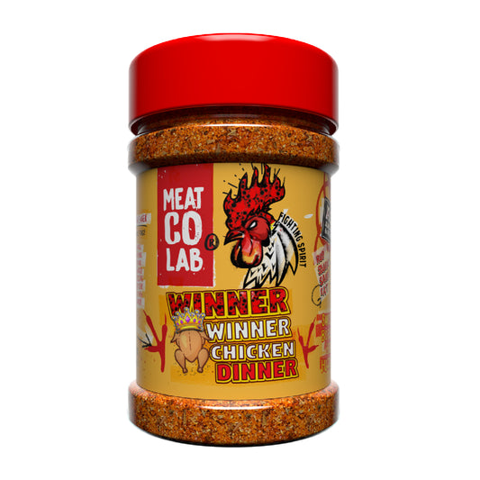 🍗🏆 Angus & Oink Winner Winner Chicken Dinner – Chicken Rub 220 g 👉 Der MVP unter den Geflügel-Rubs – knusprig, würzig, unwiderstehlich.