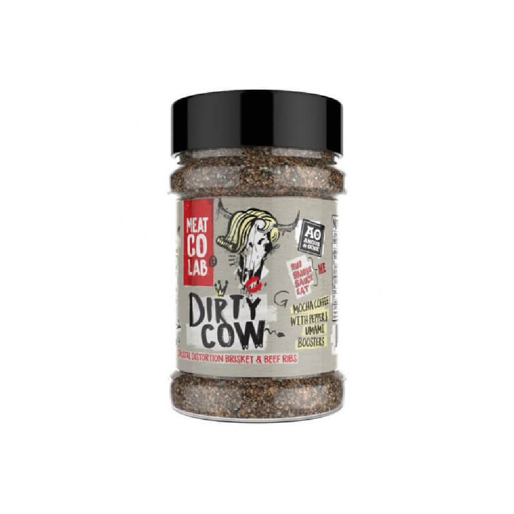 🥩🔥 Angus & Oink Dirty Cow BBQ Rub – Premium Beef Rub mit Kaffee & maximaler Bark für Brisket & Ribs (220 g)