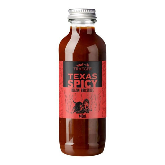 Traeger Texas Spicy Blazin' BBQ Sauce 440 ml Glasflasche