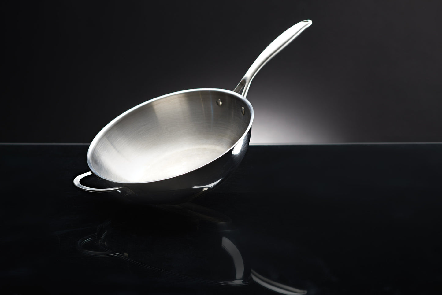 Grill-Wok aus Edelstahl